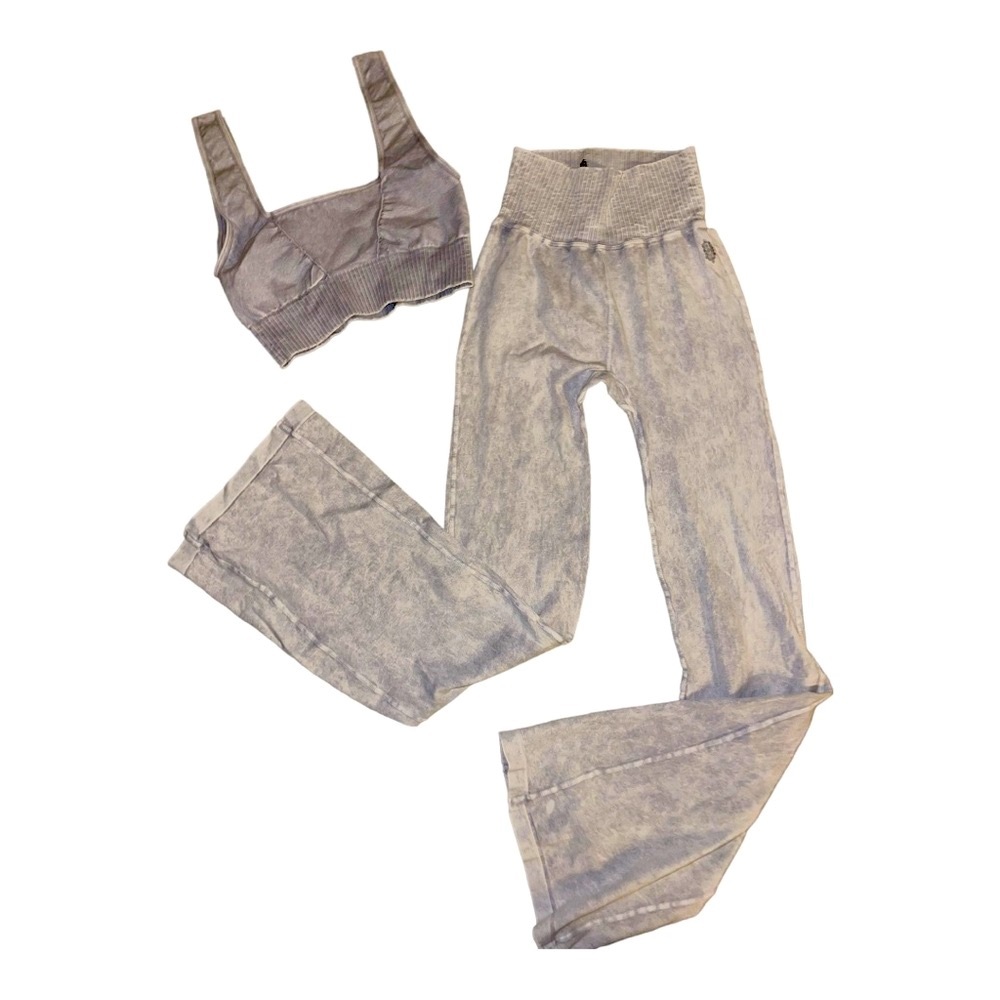 NEW Free People Movement Good Karma Flare Pants & Bra Crop top - Picture 5 of 6
